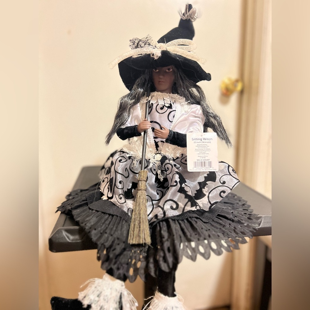 Sitting Witch Doll